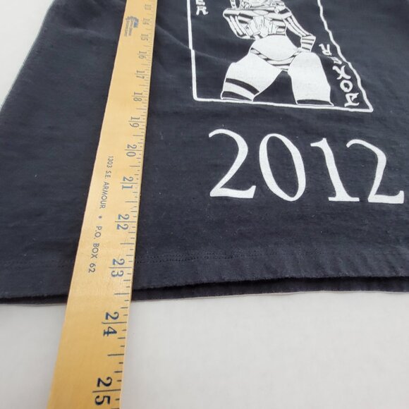 Strip Poker T-Shirt Womens Small Black Graphic Sphinx Joker Event Tee Port & Co - Picture 6 of 12